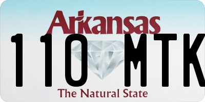 AR license plate 110MTK
