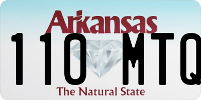 AR license plate 110MTQ