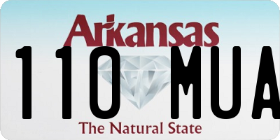 AR license plate 110MUA