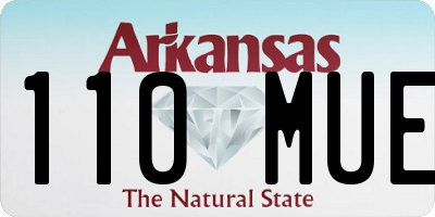 AR license plate 110MUE