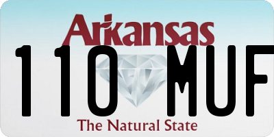 AR license plate 110MUF