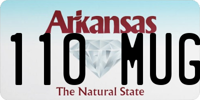 AR license plate 110MUG