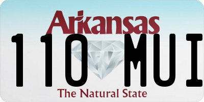 AR license plate 110MUI