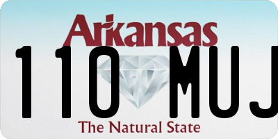 AR license plate 110MUJ