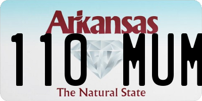 AR license plate 110MUM