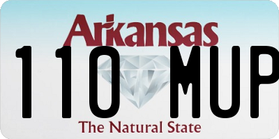 AR license plate 110MUP