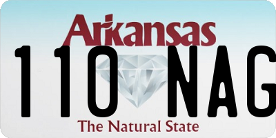 AR license plate 110NAG