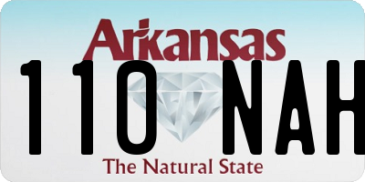 AR license plate 110NAH