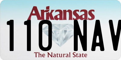AR license plate 110NAV