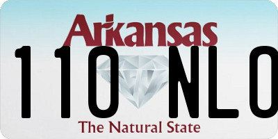 AR license plate 110NLO