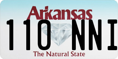 AR license plate 110NNI