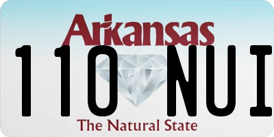 AR license plate 110NUI