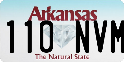 AR license plate 110NVM