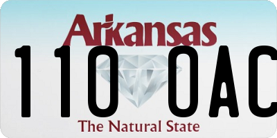 AR license plate 110OAC