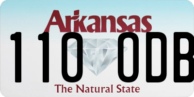 AR license plate 110ODB