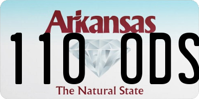 AR license plate 110ODS