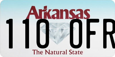 AR license plate 110OFR
