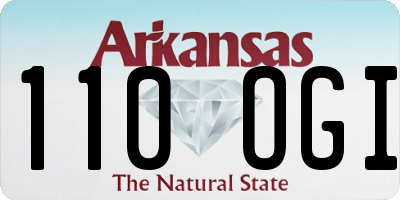 AR license plate 110OGI