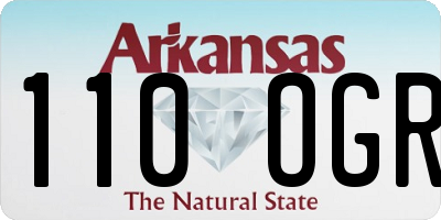 AR license plate 110OGR