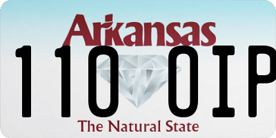 AR license plate 110OIP