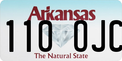 AR license plate 110OJC