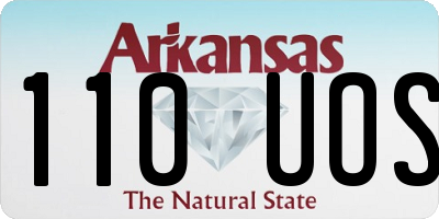 AR license plate 110UOS