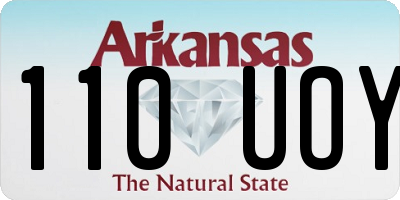 AR license plate 110UOY