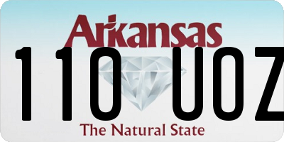 AR license plate 110UOZ