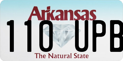 AR license plate 110UPB