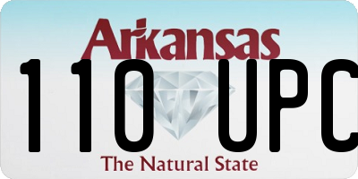 AR license plate 110UPC
