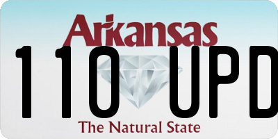 AR license plate 110UPD