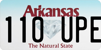 AR license plate 110UPE