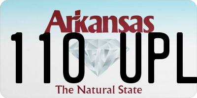 AR license plate 110UPL