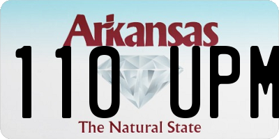 AR license plate 110UPM