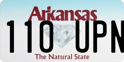 AR license plate 110UPN