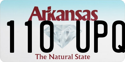 AR license plate 110UPQ