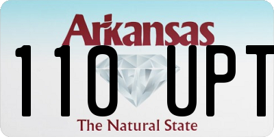 AR license plate 110UPT