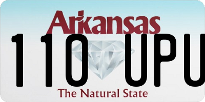 AR license plate 110UPU