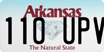 AR license plate 110UPV