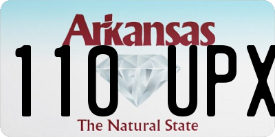 AR license plate 110UPX