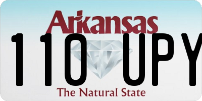 AR license plate 110UPY
