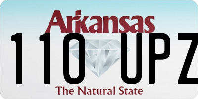 AR license plate 110UPZ