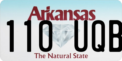 AR license plate 110UQB