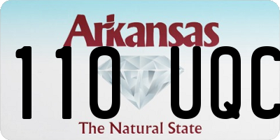 AR license plate 110UQC