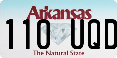 AR license plate 110UQD
