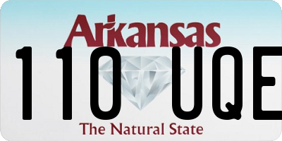AR license plate 110UQE