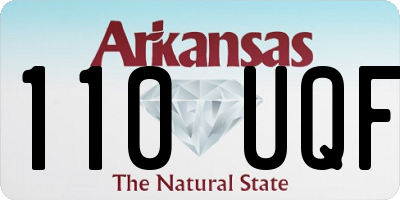 AR license plate 110UQF