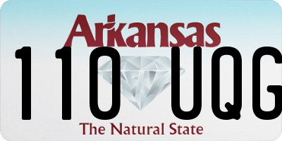 AR license plate 110UQG