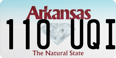 AR license plate 110UQI