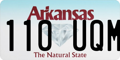 AR license plate 110UQM